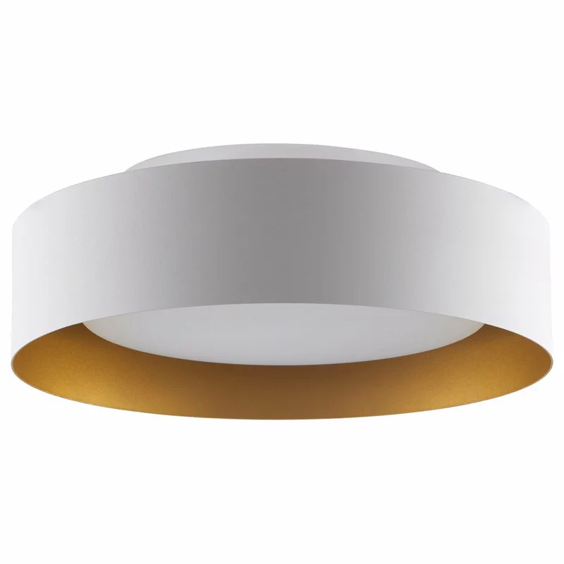 Bromi Design Lynch Flush Mount Ceiling Light, White & Gold 1 Bromi Design Lynch Flush Mount Ceiling Light, White & Gold