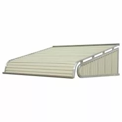 NuImage Awnings 1500 Series Aluminum Door Canopy 72"x42" Projection, Almond