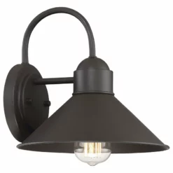 Helmsman Lighting Works 1-Light Exterior Wall Sconce, Bronze