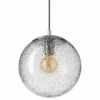 Casamotion Mini Pendant Light Handblown, Clear, 10, Brushed Nickel