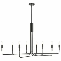 Light Society Eduardo 8-Light Chandelier, Black -Ceiling Lighting Shop 36d120220f93ff3d 5722 w800 h800 b1 p0
