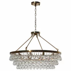 Lightupmyhome Celeste 32" Glass Drop Chandelier, Brass, Hanging Or Flush Mount -Ceiling Lighting Shop 3851bc820a0ce07c 5021 w800 h800 b1 p0