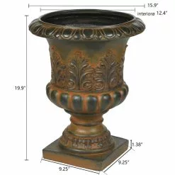 LuxenHome Weathered Decorative MgO Urn Planter -Ceiling Lighting Shop 38719af6034038c7 3491 w800 h800 b1 p0