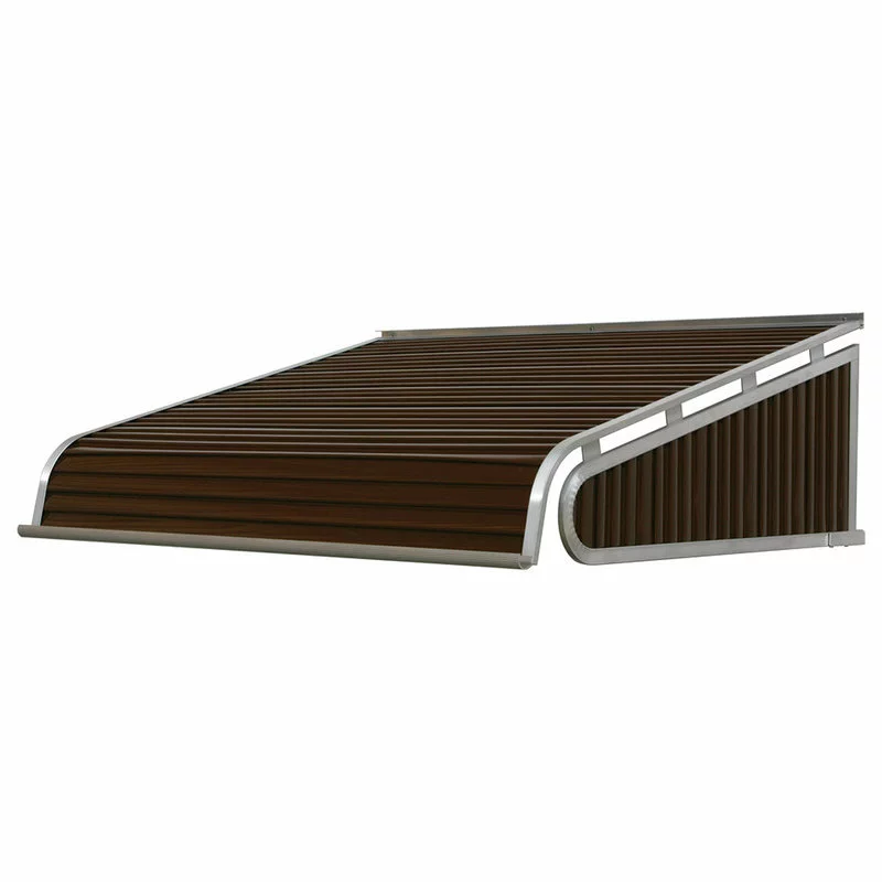 NuImage Awnings 1500 Series Aluminum Door Canopy 66"x42" Projection, Brown 1 NuImage Awnings 1500 Series Aluminum Door Canopy 66"x42" Projection, Brown