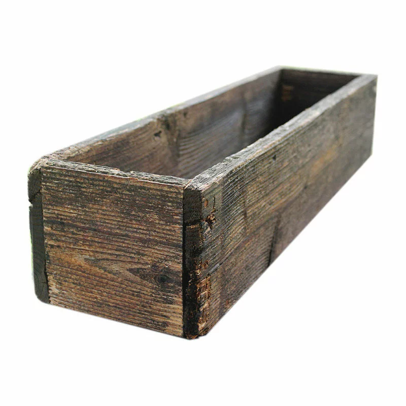 Red Oak Road 24" Rustic Cedar Planters Box, Tall Version, Aged Rustic, 6" 1 Red Oak Road 24" Rustic Cedar Planters Box, Tall Version, Aged Rustic, 6"