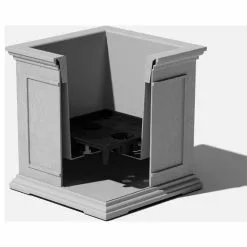 Veradek Brixton Cube Planter, 20", Gray -Ceiling Lighting Shop 3c011a460180293c 6720 w800 h800 b1 p0