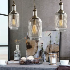 Casamotion Industrial Edison Hand Blown Glass Pendant Light With Brass Wire, 7" -Ceiling Lighting Shop 3c81da7a08d58ba4 0343 w800 h800 b0 p0
