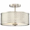 Helmsman Lighting Works 2-Light Semi-Flush Mount, Brushed Nickel
