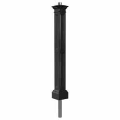 Mayne - Outdoor Products Of Distinction 9 3/8"x9 3/8"x72" Liberty Lamp Post, Post & Mount, Black
