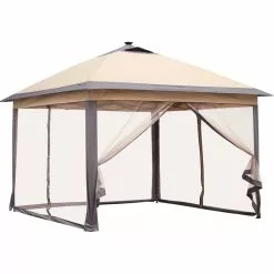 Ainfox 11Ft X 11Ft Double-Roofed Outdoor Gazebo Pop Up Canopy With LED Lights 7 Ainfox 11Ft X 11Ft Double-Roofed Outdoor Gazebo Pop Up Canopy With LED Lights -Ceiling Lighting Shop 3d4143ad0195fe93 5347 w800 h800 b1 p0