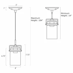 Kira Home Wyer 8" / Farmhouse Pendant Light, Glass Cylinder Shade, Dimmable -Ceiling Lighting Shop 3df1b3c00d7c3e40 8428 w800 h800 b1 p0