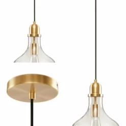 Olliix Hampton Hill Auburn Bell Shaped Glass Pendant, Gold -Ceiling Lighting Shop 3e21f21e03d77f18 7401 w800 h800 b1 p0