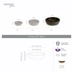 Crescent Garden Orinoco Bowl, Old Bronze, 40" -Ceiling Lighting Shop 3e6114260e7cf659 4267 w800 h800 b0 p0