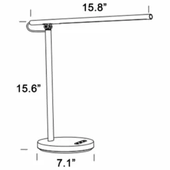 Cenports Commerce Sunbesta Hudson LED 17.3" DESK LAMP SBT-8026-DE-13219 -Ceiling Lighting Shop 3e61cb0a001860c7 0058 w800 h800 b1 p0