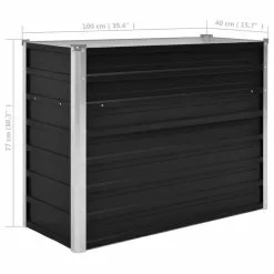 Vida XL International B.V. VidaXL Garden Raised Bed Anthracite Galvanized Steel Garden Planter Flower Box -Ceiling Lighting Shop 3f41e86c02e9e095 2992 w800 h800 b1 p0