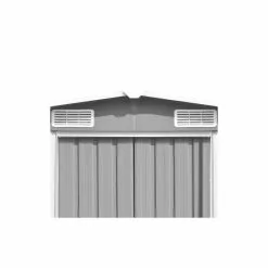 Vida XL International B.V. VidaXL Garden Shed 101.2"x154.3"x71.3" Metal Gray -Ceiling Lighting Shop 4021f13f032ac768 8760 w800 h800 b0 p0