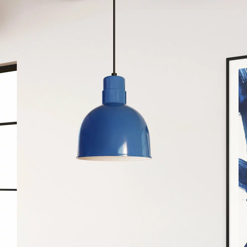 Millennium Lighting Inc R Series Collection 10" Corded RLM Pendant, Navy Blue 2 Millennium Lighting Inc R Series Collection 10" Corded RLM Pendant, Navy Blue - Image 2