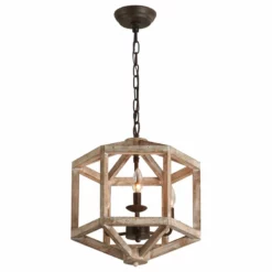 Oaks Aura 3-Light Antique Wood Chandelier, Weathered Wood -Ceiling Lighting Shop 40c197530edb8397 1260 w800 h800 b1 p0