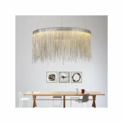 Morsale.com Cadena Stainless Steel Chain Tassel Chandelier, Diameter 24" -Ceiling Lighting Shop 40f1f3350dee8e67 3637 w800 h800 b0 p0