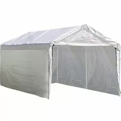 ShelterLogic Canopy Enclosure Kit 10'x20' White, Canopy Cover And Frame Sold Separately