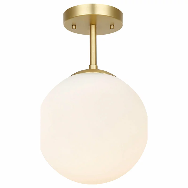 Light Society Aura Globe Ceiling Light, Milk Glass 3 Light Society Aura Globe Ceiling Light, Milk Glass - Image 3