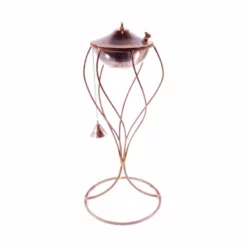 Passage Swirl Torch Chalise In A Rusted Patina Finish With Maui Grande Copper Burn Torch