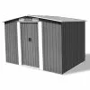 Vida XL International B.V. VidaXL Garden Storage Unit Gray Metal Patio Outdoor Garden Shed Bike BoxTools