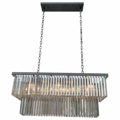 LightUpMyHome D'Angelo 40" Smoked Mirrorred Prism Fringe Crystal Chandelier -Ceiling Lighting Shop 44719012037d262e 6475 w800 h800 b1 p0