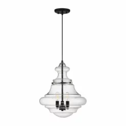Helmsman Lighting Works 3-Light Pendant, Oil Rubbed Bronze