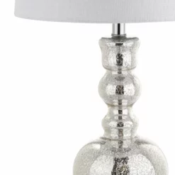 JONATHAN Y Genie 28.5" Glass Table Lamp, Set Of 2, Mercury Silver -Ceiling Lighting Shop 4591ebab0388e90d 9875 w800 h800 b0 p0