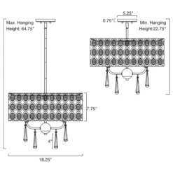 Kira Home Amelia 18" Chic Crystal Chandelier Pendant Light, Brushed Nickel -Ceiling Lighting Shop 46b1528d0361a2b4 8479 w800 h800 b1 p0