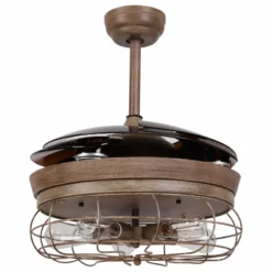 FLINT GARDEN INC Industrial Metal 5-Light Chandelier Ceiling Fan With Remote -Ceiling Lighting Shop 4741c88a0cab05d6 4982 w800 h800 b1 p0