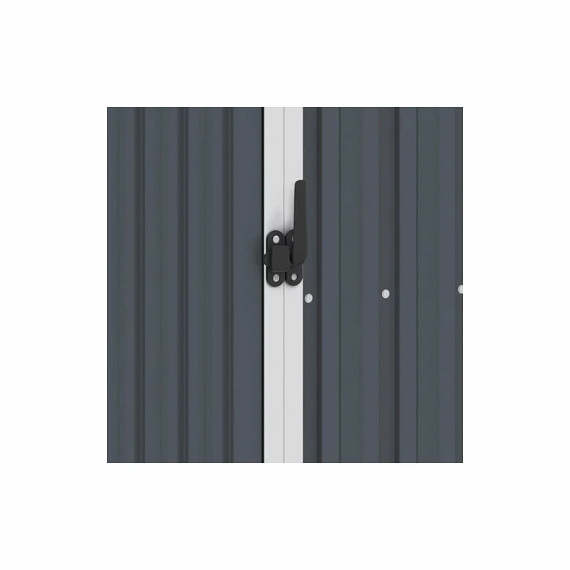 Vida XL International B.V. VidaXL Garden Firewood Shed Anthracite Galvanized Steel Storage Building House 5 Vida XL International B.V. VidaXL Garden Firewood Shed Anthracite Galvanized Steel Storage Building House - Image 5