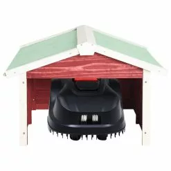 Vida XL International B.V. VidaXL Solid Firwood Robotic Lawn Mower Garage Red And White Mower Shed Cover -Ceiling Lighting Shop 4ac12891024a95e8 8725 w800 h800 b1 p0