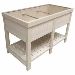 New Age Garden EcoFLEX Rectangular Elevated Garden/Flower Planter, 48"