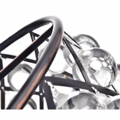 Edvivi Lighting Azha 4-Light Oil Rubbed Bronze Drum Pendant Chandelier With Crystal Spheres Glam -Ceiling Lighting Shop 4d11eea10d927f36 0649 w800 h800 b0 p0