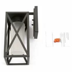 LALUZ Farmhouse Black Lantern Outdoor Wall Lighting Sconces With Glass Shade 17 LALUZ Farmhouse Black Lantern Outdoor Wall Lighting Sconces With Glass Shade -Ceiling Lighting Shop 4e11211f02f374c1 3033 w800 h800 b1 p0