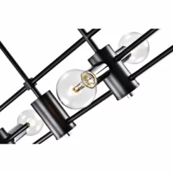 Edvivi Lighting 8-Light Black And Chrome Exposed Bulb Linear Chandelier 7 Edvivi Lighting 8-Light Black And Chrome Exposed Bulb Linear Chandelier -Ceiling Lighting Shop 4e41f85a0c5394ef 5982 w800 h800 b1 p0