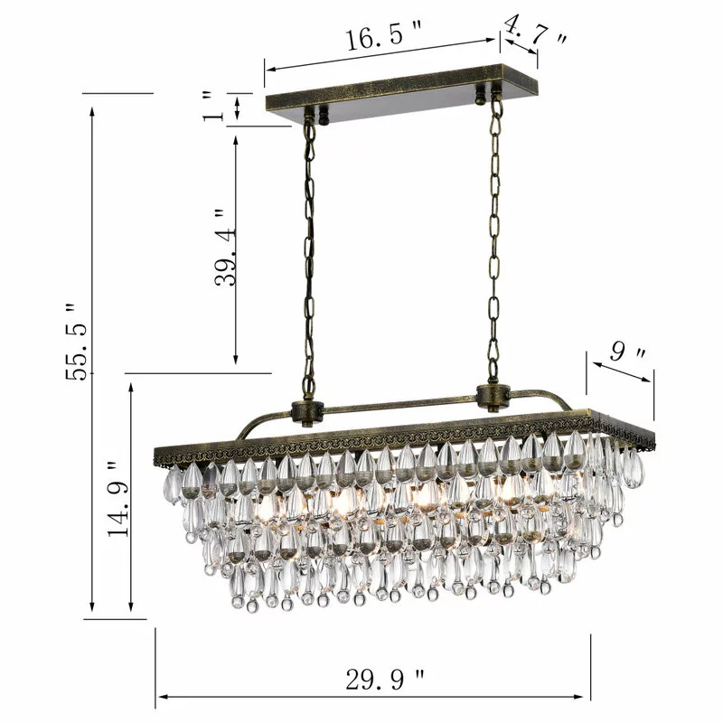 Greenville Signature Dagmar 4-Light Crystal Chandelier 5 Greenville Signature Dagmar 4-Light Crystal Chandelier - Image 5