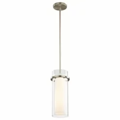 Destination Lighting Fab Satin Nickel Mini-Pendant Light With Cylindrical Shade 6 Destination Lighting Fab Satin Nickel Mini-Pendant Light With Cylindrical Shade -Ceiling Lighting Shop 508163860a05f22e 7775 w800 h800 b1 p0