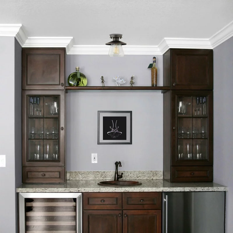 Globe Electric Nate 1-Light Oil Rubbed Bronze Semi-Flush Mount Ceiling Light 2 Globe Electric Nate 1-Light Oil Rubbed Bronze Semi-Flush Mount Ceiling Light - Image 2