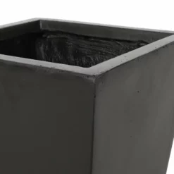 GDFStudio Ephraim Outdoor Cast Stone Planter, Matte Black, Small 12 GDFStudio Ephraim Outdoor Cast Stone Planter, Matte Black, Small -Ceiling Lighting Shop 50a175320f907756 6511 w800 h800 b0 p0