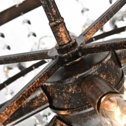 Edvivi Lighting Towne Parke 7-Light Antique Copper And Crystal Empire 4 Tier Chandelier -Ceiling Lighting Shop 512149760edb47bc 5981 w800 h800 b0 p0