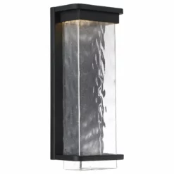 Modern Forms Vitrine 12" LED Outdoor Wall-Light 3000K, Black