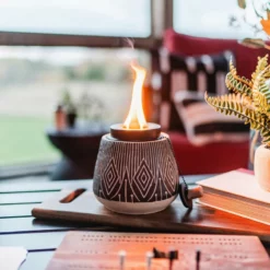 Home Essentials Patio Essentials Geometric Black & Tan Tabletop Torch, 6-Pack -Ceiling Lighting Shop 52a152970287e1d0 2609 w800 h800 b0 p0