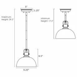 Kira Home Belle 9" Pendant Light, Adjustable Length, Shade Swivel Joint -Ceiling Lighting Shop 52a1f71d00c7a78e 8629 w800 h800 b1 p0