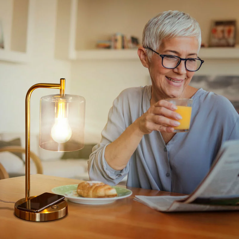 Brightech Elizabeth LED Desk Lamp With Wireless Charging Pad And USB Port 8 Brightech Elizabeth LED Desk Lamp With Wireless Charging Pad And USB Port - Image 8