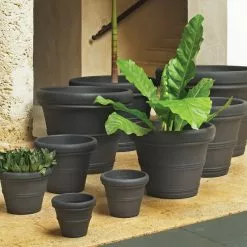 Crescent Garden Brunello Planter, Weathered Concrete, 27" -Ceiling Lighting Shop 53412a440ea7341c 7478 w800 h800 b0 p0