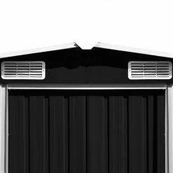 Vida XL International B.V. VidaXL Garden Shed With Sliding Doors 228.3" Metal Anthracite Tool Log Cabin -Ceiling Lighting Shop 5341e29e008a521c 8276 w800 h800 b0 p0