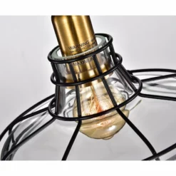 Edvivi Lighting Locke 1-Light Black And Antique Gold Pendant With Clear Glass Shade 14 Edvivi Lighting Locke 1-Light Black And Antique Gold Pendant With Clear Glass Shade -Ceiling Lighting Shop 53919eda0d8e62e8 8925 w800 h800 b0 p0